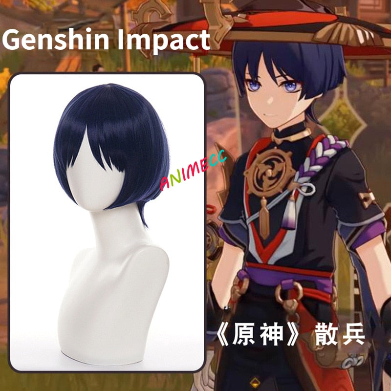 Scaramouche Cosplay Costume Anime Game Genshin Impact Cos Shoes Wig Halloween Full Set Kimono-Genshin Impact - MoonCos