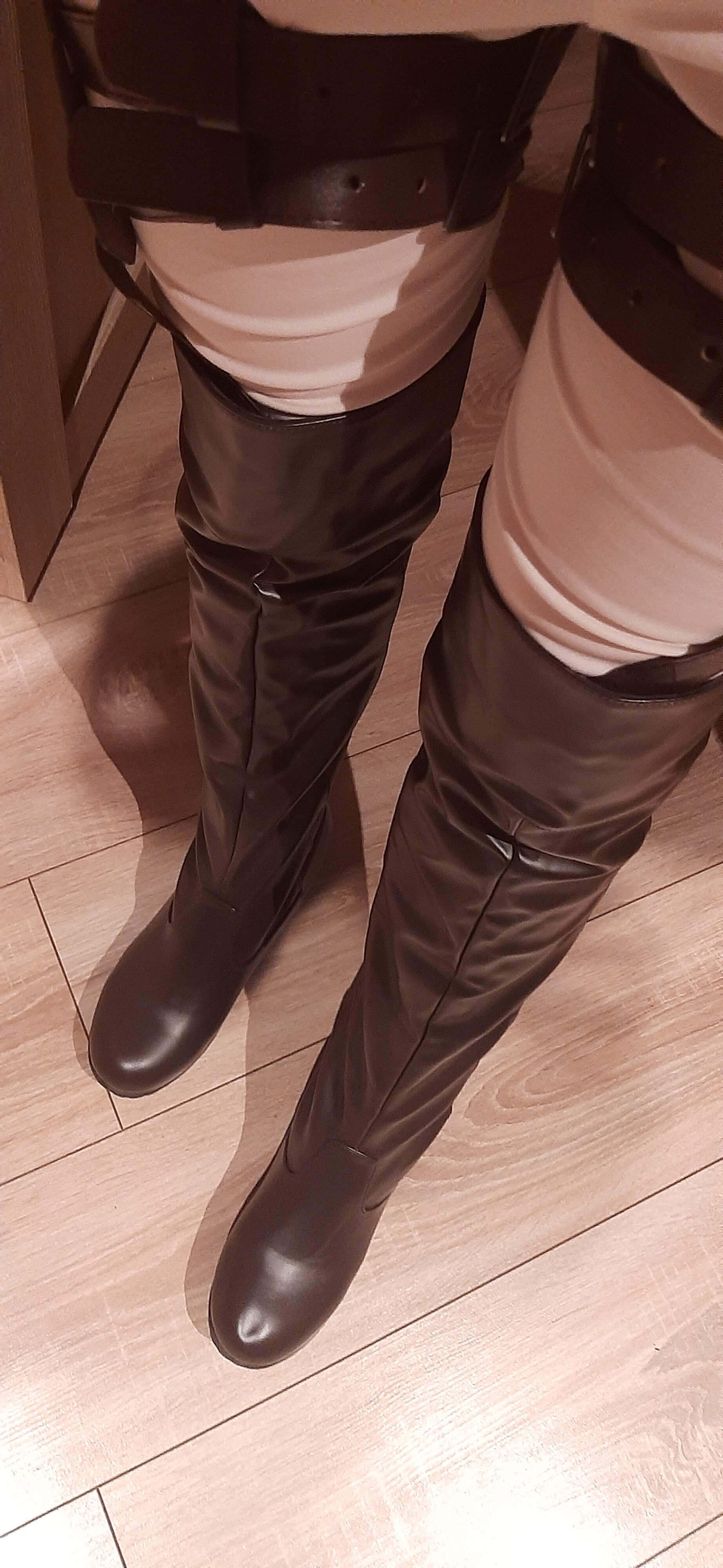 Attack on Titan Cosplay Long Boots Shingeki no Kyojin PU Over-the-Knee boots AOT Eren Levi Shoes-Attack on Titan, Featured Collection, Shoes - MoonCos