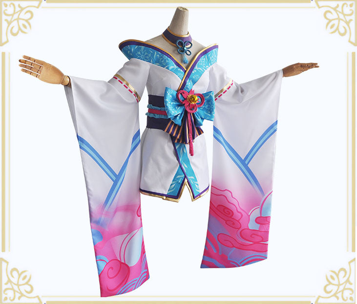 Ahri Cosplay Costume Game League of Legends Outfits Anime LOL Ahri Blossom Dress for Party Halloween-League of Legends, New Arrivals - MoonCos