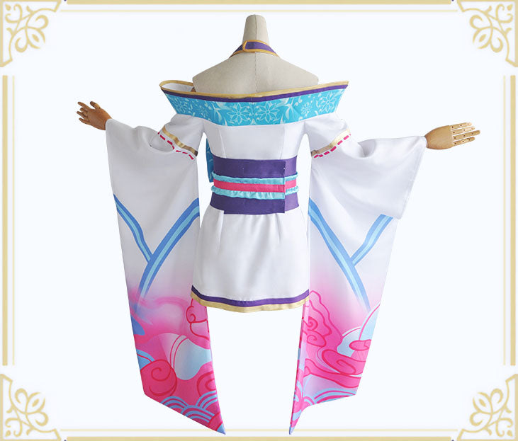 Ahri Cosplay Costume Game League of Legends Outfits Anime LOL Ahri Blossom Dress for Party Halloween-League of Legends, New Arrivals - MoonCos