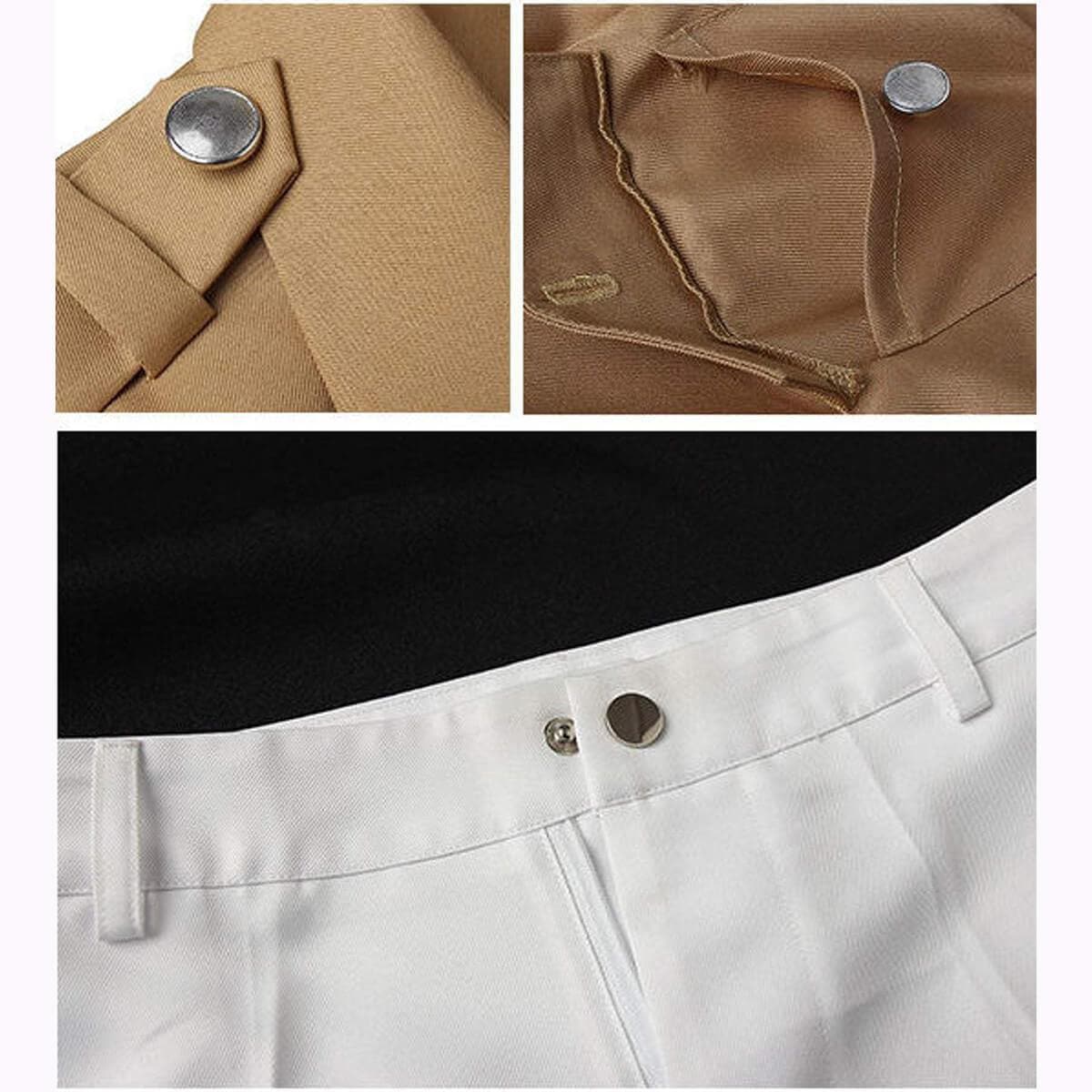 Captain Levi Cosplay Full set Levi Ackerman Mikasa Cosplay Costume Attack on Titan Survey Corps Cosplay-Attack on Titan, Featured Collection, New Arrivals - MoonCos