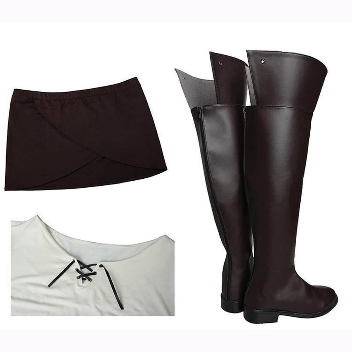 Captain Levi Cosplay Full set Levi Ackerman Mikasa Cosplay Costume Attack on Titan Survey Corps Cosplay-Attack on Titan, Featured Collection, New Arrivals - MoonCos
