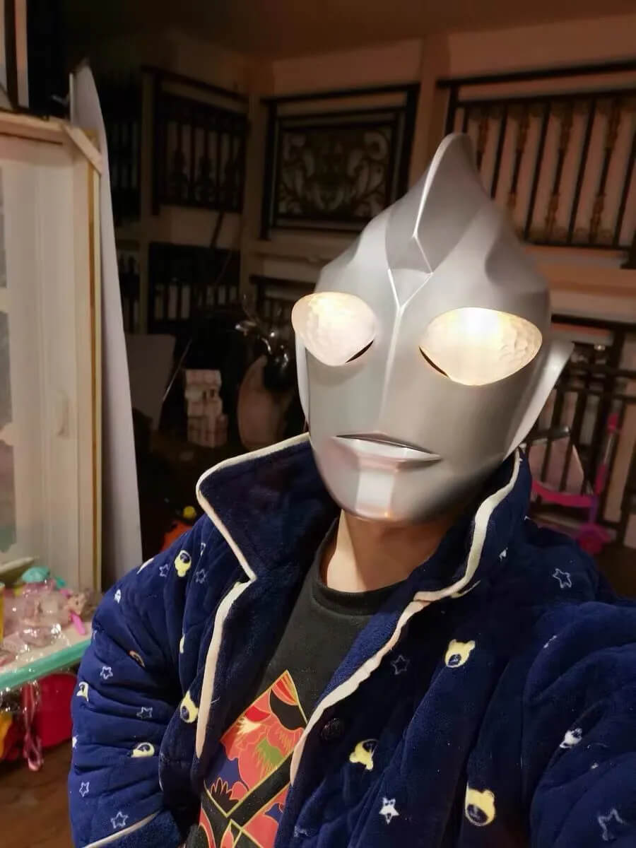 Ultraman Cosplay Helmet Headgear with light Ultraman Tiga Cos Wearable Suit Full set for Performance High quality Toy Ha-Ultraman - MoonCos