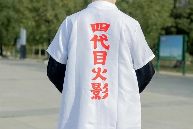 Namikaze Minato Cosplay Cape Fourth Hokage Cloak Yondaime Hokage Cosplay Coat Anime Naruto Costume Clothes around-Naruto - MoonCos