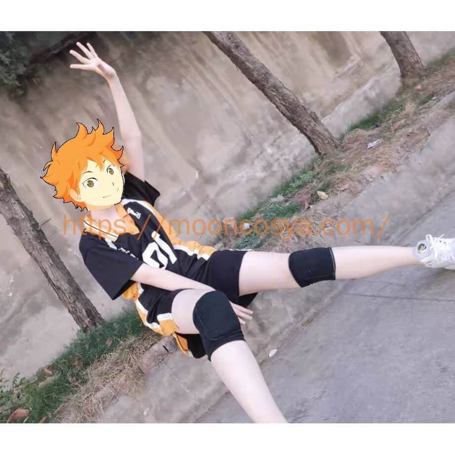 Haikyu !! Karasuno School Uniform Jersey Sweatershirt Cosplay Hinata Shoyo Full Set-Haikyu, New Arrivals - MoonCos