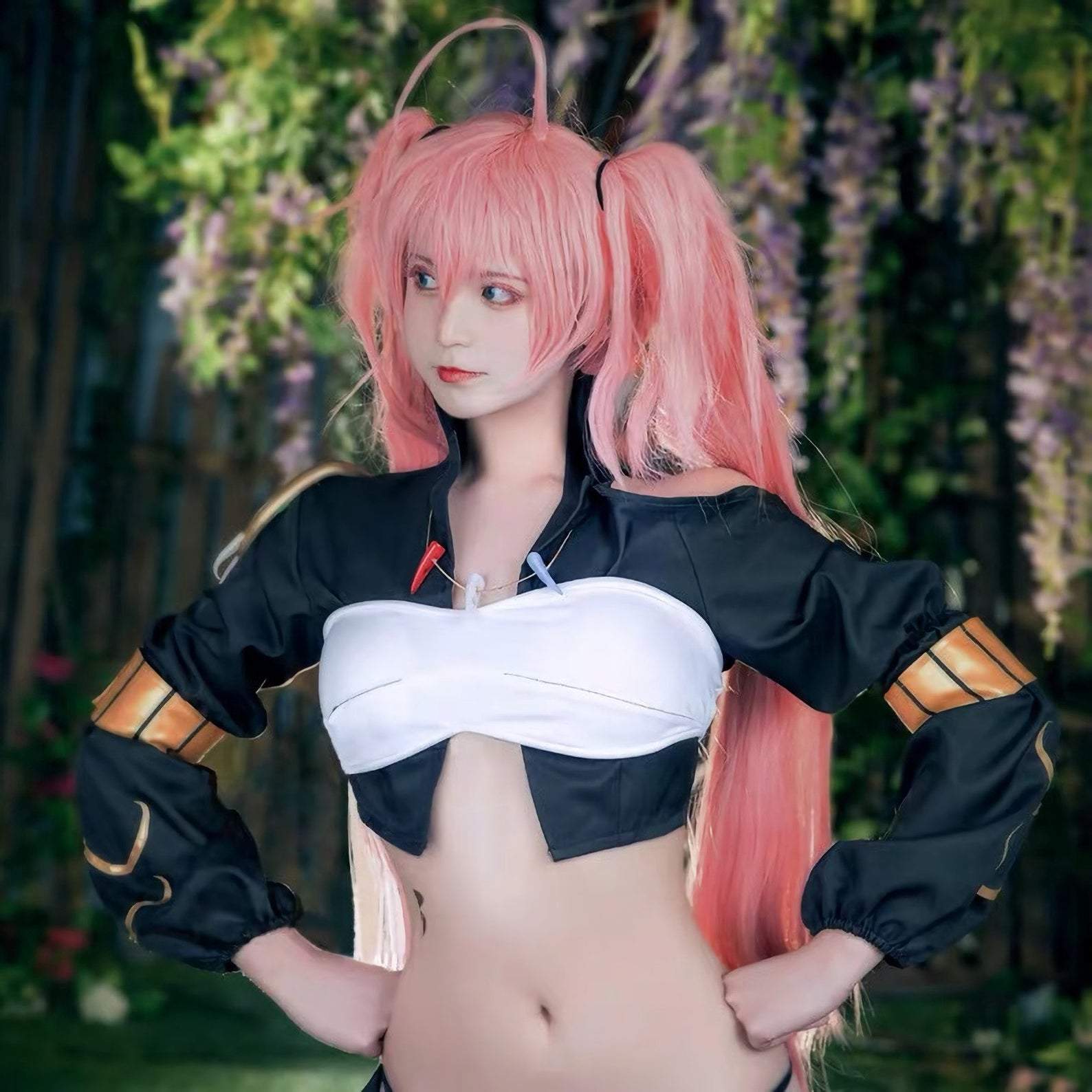 Demon Lord Milim Nava Cosplay Costume High quality That Time I Got Reincarnated as a Slime Cos Full Set Sexy Slime Pink Wig-Featured Collection, Got Reincarnated As A Slime - MoonCos