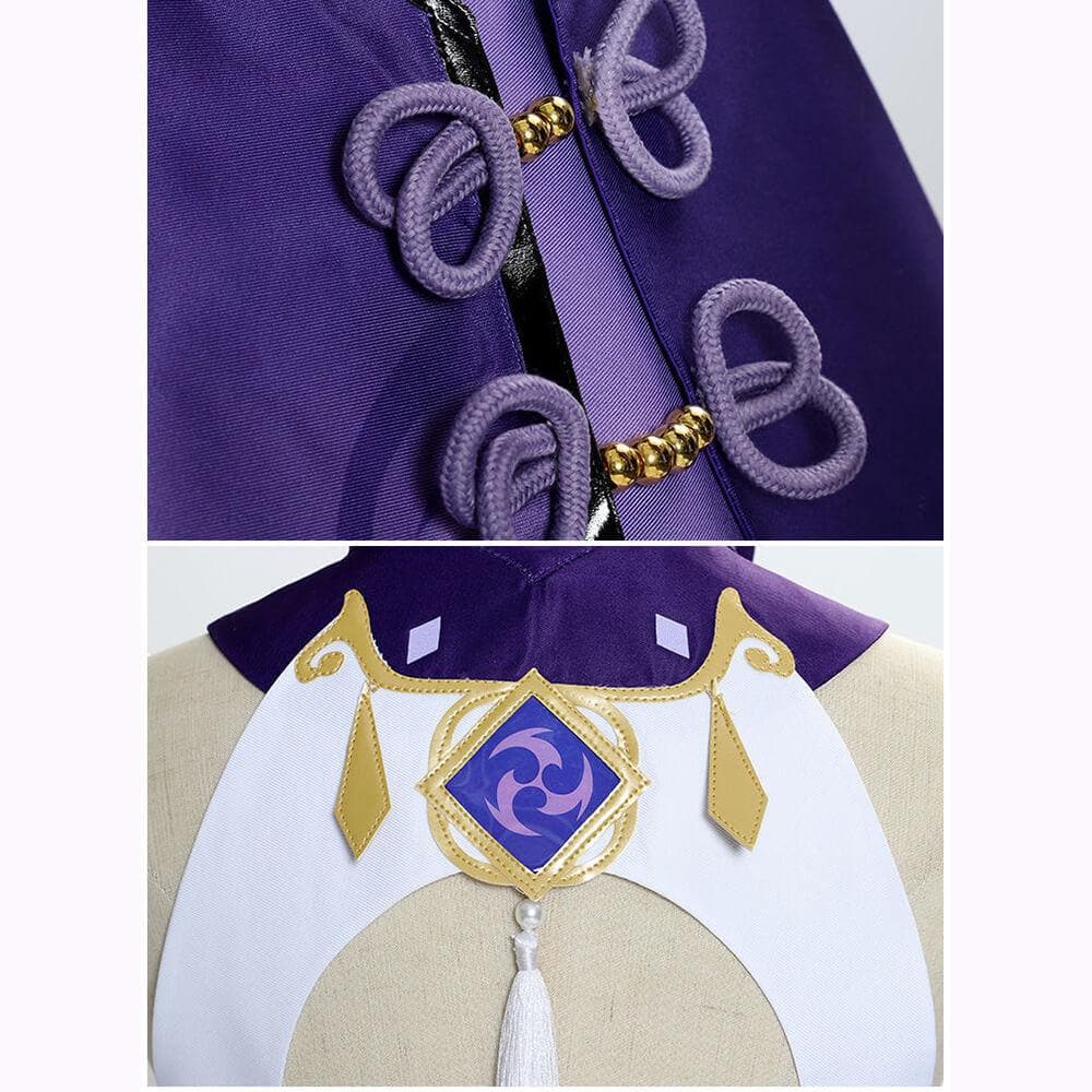 Keqing Cosplay Full set Game Genshin Impact Cos Costume-Genshin Impact, New Arrivals - MoonCos