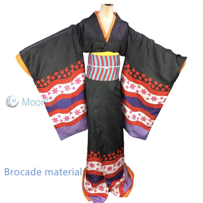 Nico Robin Kimono Cosplay Costume Anime One Piece Wano Country Cos-New Arrivals, One Piece - MoonCos