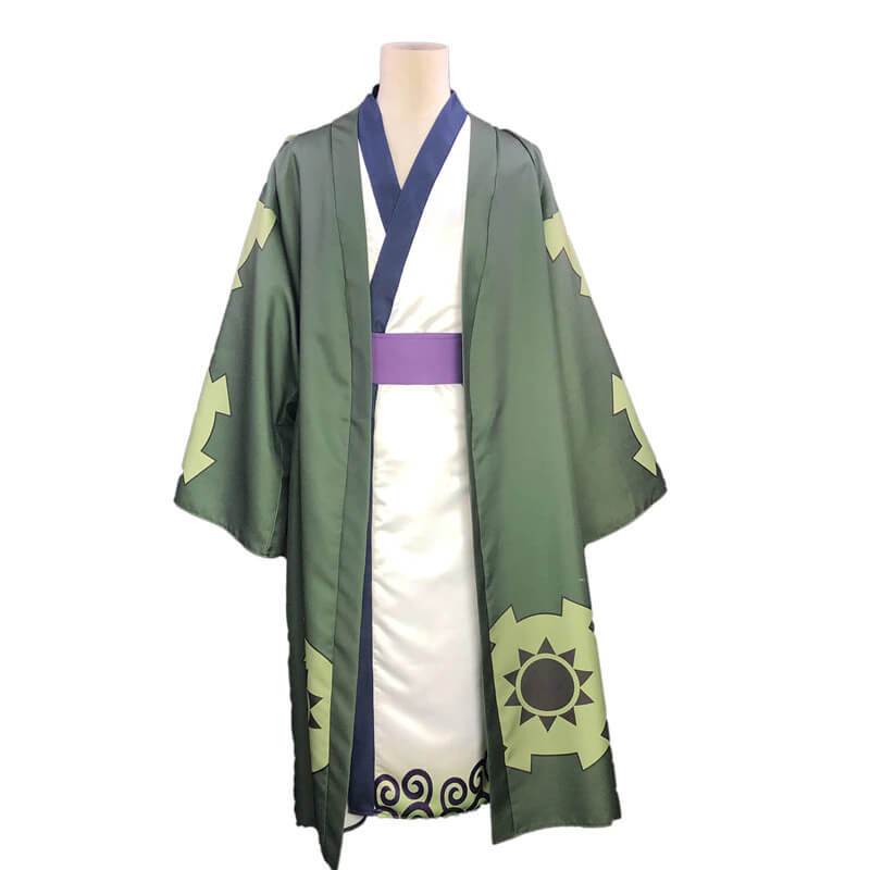 Roronoa Zoro Kimono Cosplay Costume Anime One Piece Wano Country Unisex-Hot Sale, New Arrivals, One Piece - MoonCos