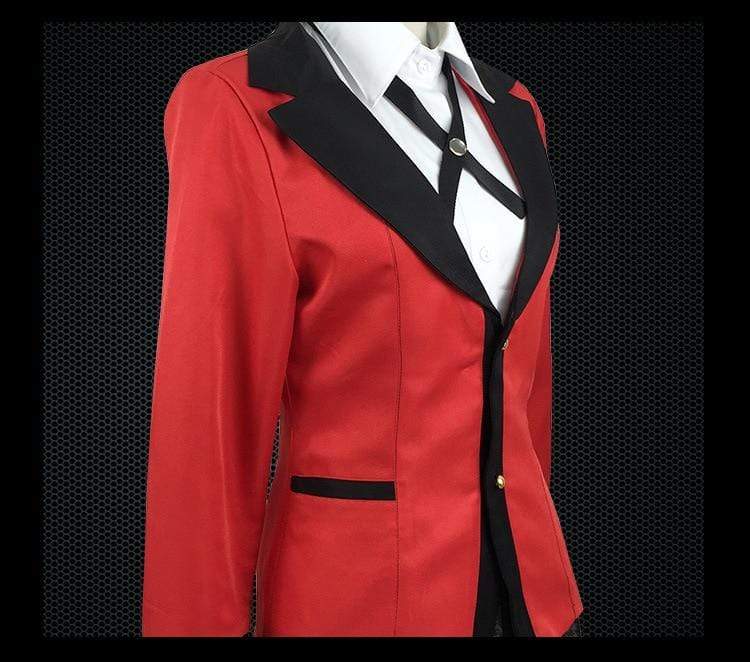 Yumeko Jabami Cosplay Costume Anime Kakegurui Cosplay Shirt Japanese School Girls Uniform Full Set Jacket+Shirt+Skirt+Stockings+Tie-Featured Collection, Kakegurui - MoonCos