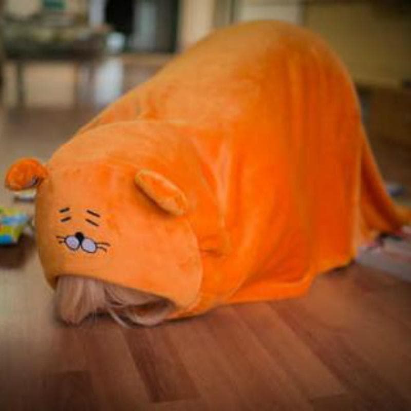 Kawaii Umaru Chan Cloak Flannels Blanket Cute Soft Orange Hoodies Anime Cosplay Adult Costume Shimmer Shine Party Anime-Featured Collection, Natsume's Book of Friends, Umaru Chan - MoonCos