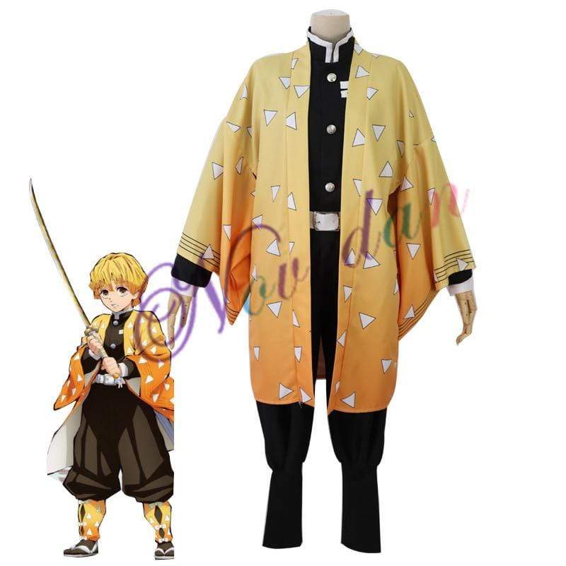 Demon Slayer Kimono Cosplay Costume Full set Anime Kimetsu No Yaiba Cosplay Kamado Tanjirou Agatsuma Zenitsu Tomioka Giyuu Nezuko-Demon Slayer, Featured Collection - MoonCos