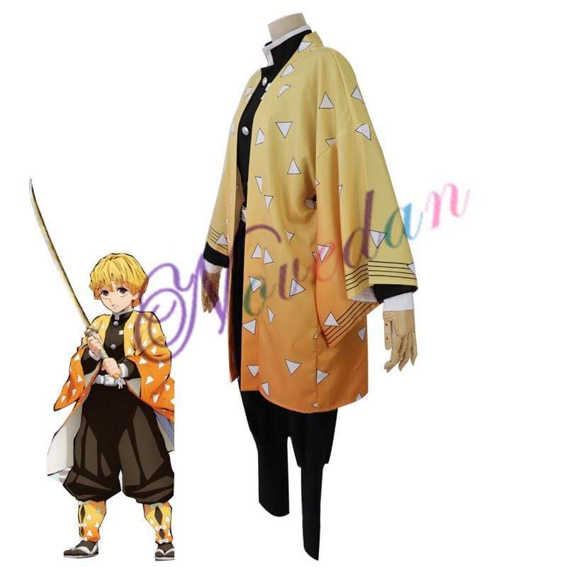 Demon Slayer Kimono Cosplay Costume Full set Anime Kimetsu No Yaiba Cosplay Kamado Tanjirou Agatsuma Zenitsu Tomioka Giyuu Nezuko-Demon Slayer, Featured Collection - MoonCos