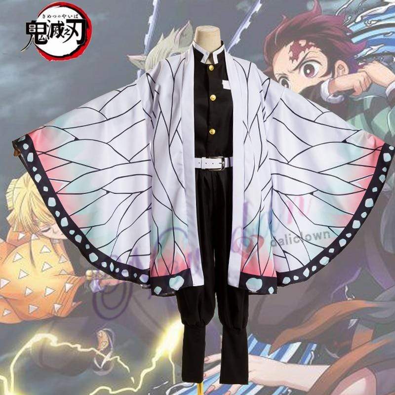 Demon Slayer Kimono Cosplay Costume Full set Anime Kimetsu No Yaiba Cosplay Kamado Tanjirou Agatsuma Zenitsu Tomioka Giyuu Nezuko-Demon Slayer, Featured Collection - MoonCos