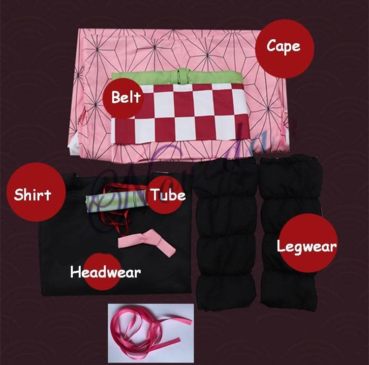 Demon Slayer Kimono Cosplay Costume Full set Anime Kimetsu No Yaiba Cosplay Kamado Tanjirou Agatsuma Zenitsu Tomioka Giyuu Nezuko-Demon Slayer, Featured Collection - MoonCos