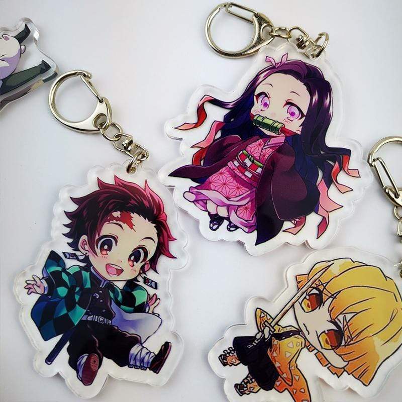 Anime Demon Slayer Cosplay Prop Accessory Keychain Acrylic Key Chain Keyring-Demon Slayer, Props - MoonCos