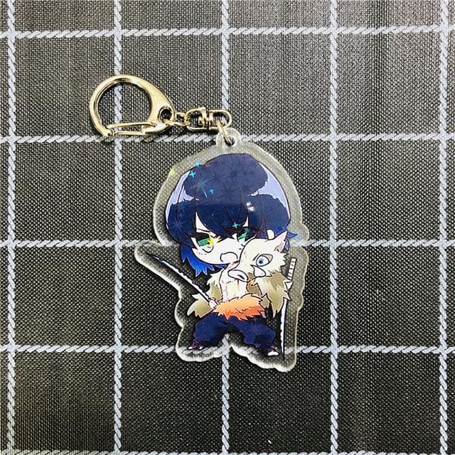 Anime Demon Slayer Cosplay Prop Accessory Keychain Acrylic Key Chain Keyring-Demon Slayer, Props - MoonCos