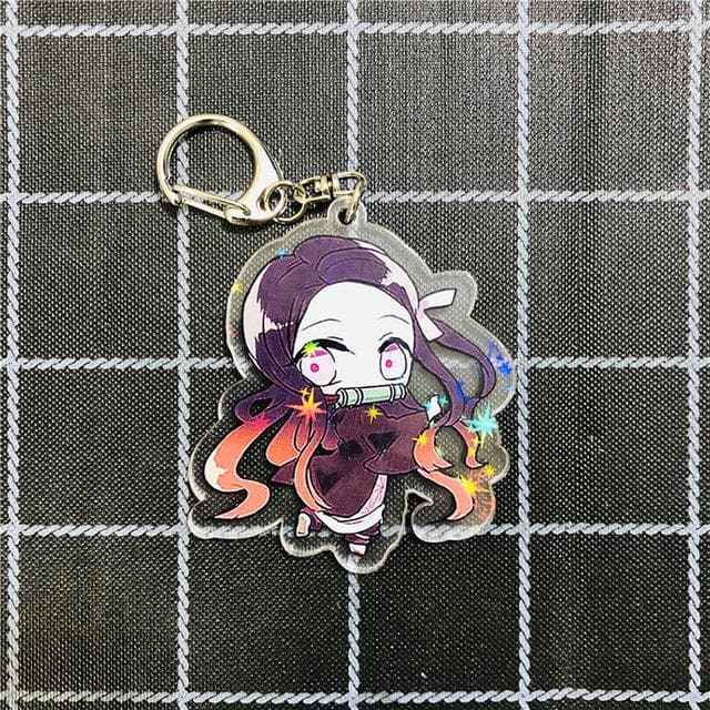 Anime Demon Slayer Cosplay Prop Accessory Keychain Acrylic Key Chain Keyring-Demon Slayer, Props - MoonCos