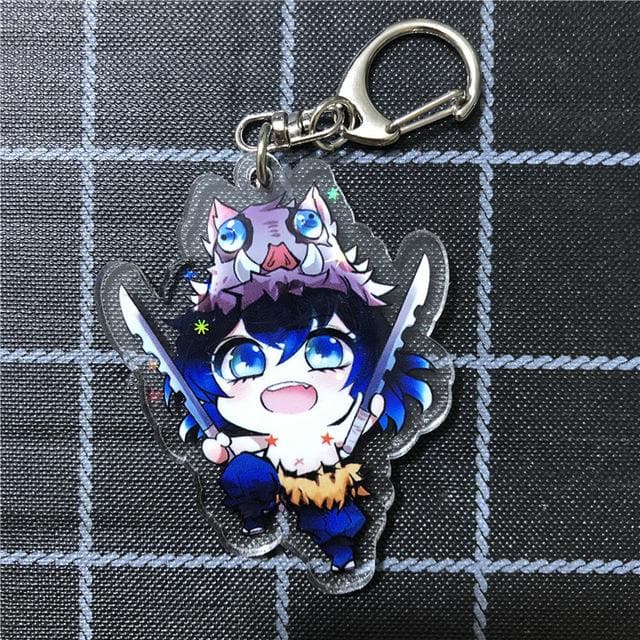 Anime Demon Slayer Cosplay Prop Accessory Keychain Acrylic Key Chain Keyring-Demon Slayer, Props - MoonCos