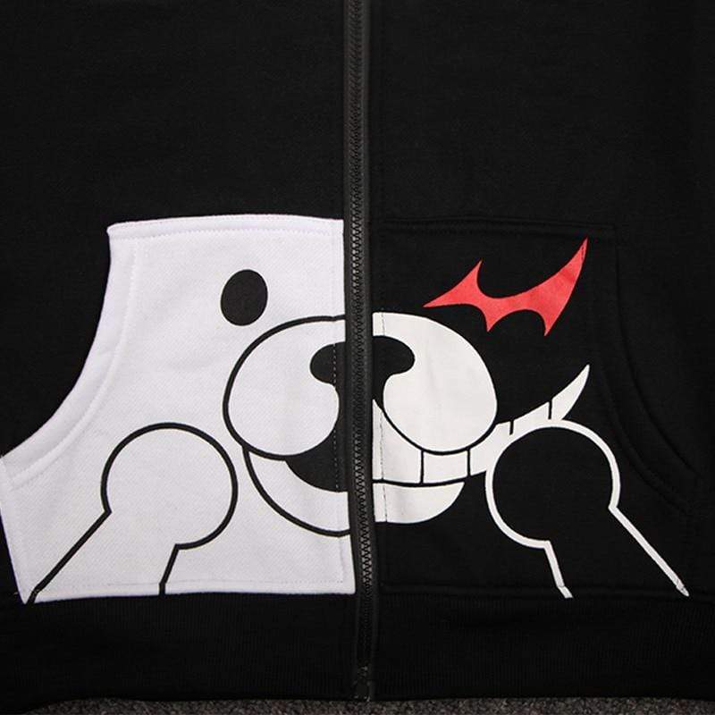 Danganronpa Monokuma Cosplay Hoodie Unisex Sweatshirt T-shirt Hooded Jacket-Dangangronpa - MoonCos