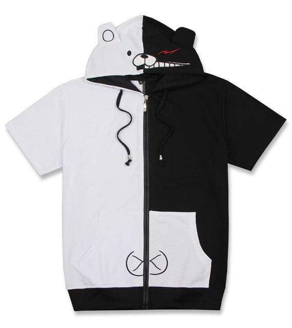 Danganronpa Monokuma Cosplay Hoodie Unisex Sweatshirt T-shirt Hooded Jacket-Dangangronpa - MoonCos