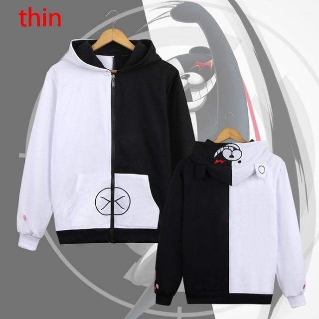 Danganronpa Monokuma Cosplay Hoodie Unisex Sweatshirt T-shirt Hooded Jacket-Dangangronpa - MoonCos