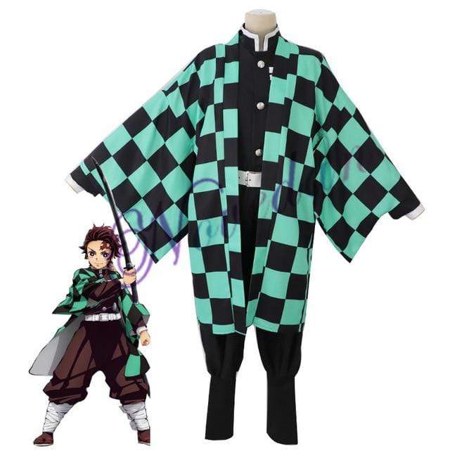 Demon Slayer Kimono Cosplay Costume Full set Anime Kimetsu No Yaiba Cosplay Kamado Tanjirou Agatsuma Zenitsu Tomioka Giyuu Nezuko-Demon Slayer, Featured Collection - MoonCos