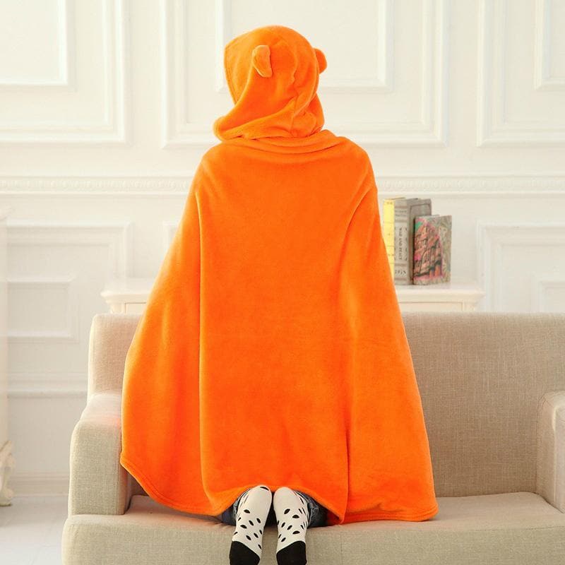 Kawaii Umaru Chan Cloak Flannels Blanket Cute Soft Orange Hoodies Anime Cosplay Adult Costume Shimmer Shine Party Anime-Featured Collection, Natsume's Book of Friends, Umaru Chan - MoonCos