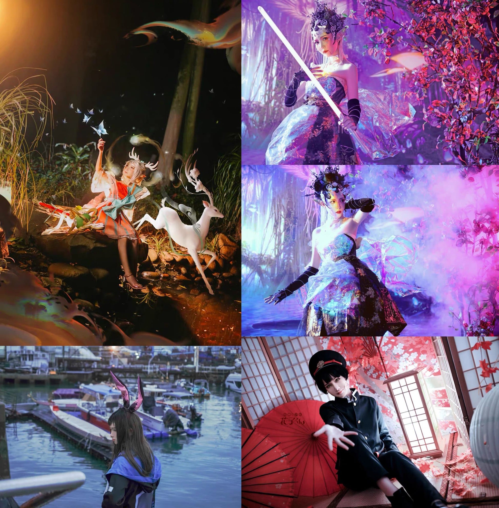 Cosplay Photo Editing Cos Post-processing Portrait retouching Special effects compositing Layout photo processing Fantasy Portrait Backgrounds Portrait Photoshop art design-Hot Sale, Photo Ed