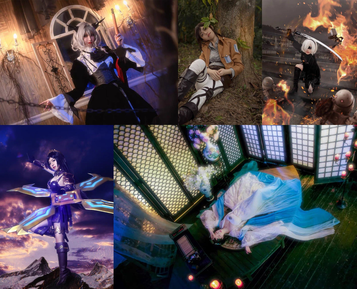 Cosplay Photo Editing Cos Post-processing Portrait retouching Special effects compositing Layout photo processing Fantasy Portrait Backgrounds Portrait Photoshop art design-Hot Sale, Photo Ed