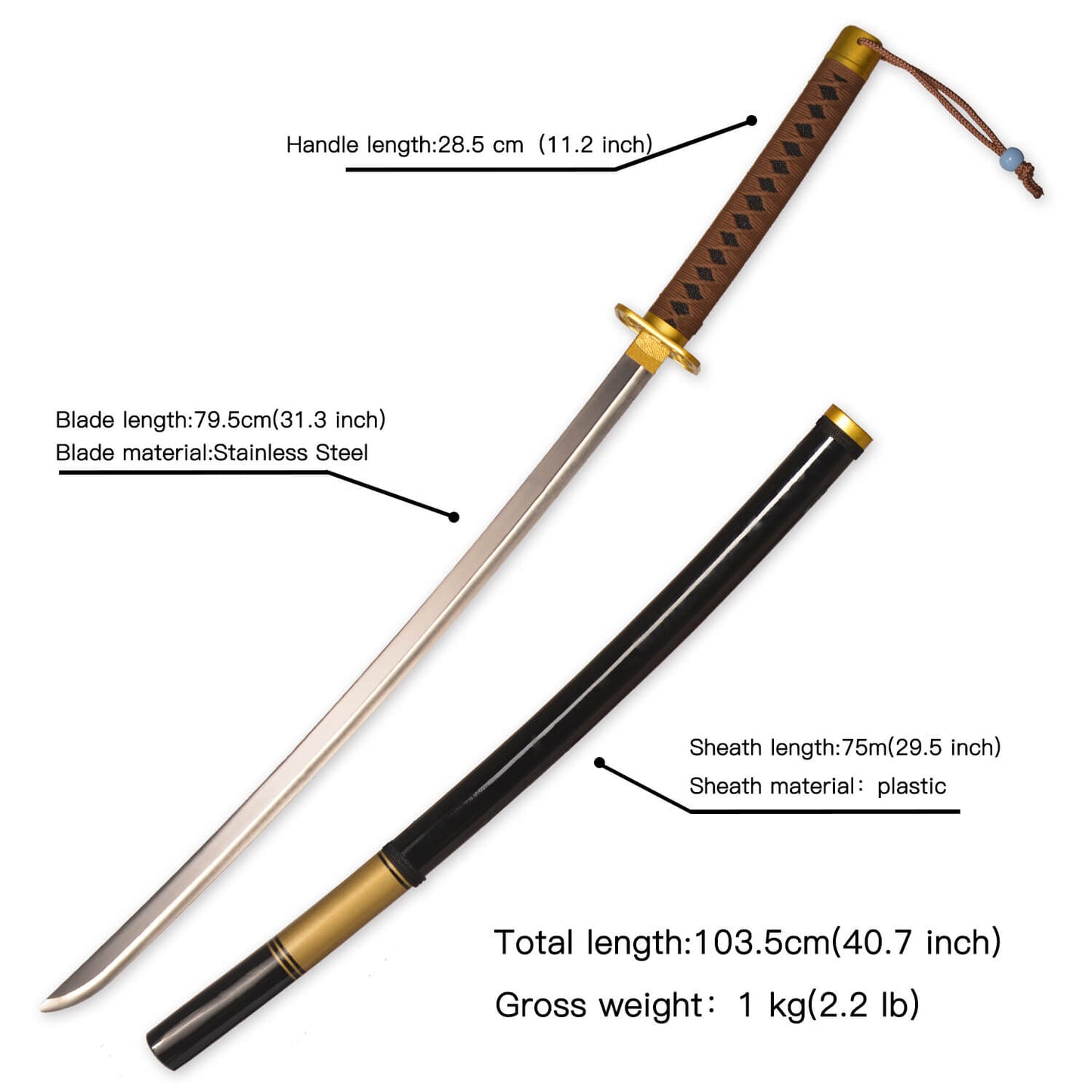 Rimuru Tempest Storm Sword Real Metal Cosplay Replica