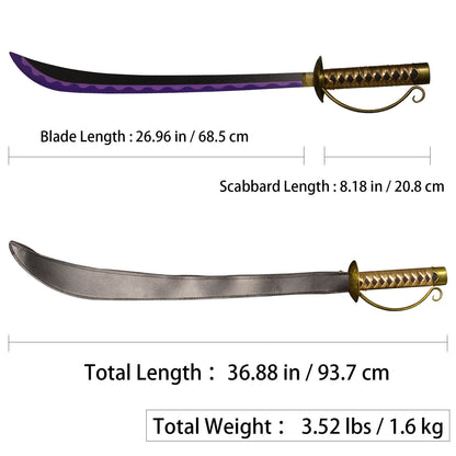 Gol D Roger Ace Sword Replica – Metal Anime Cosplay Prop