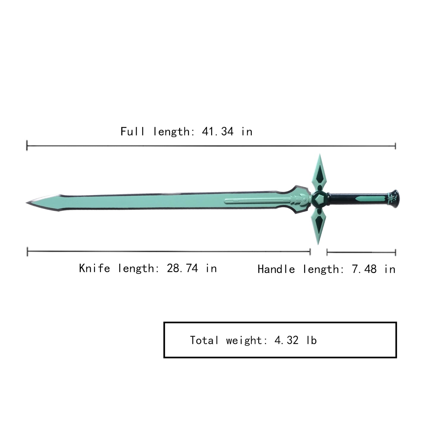 Kirito Dark Repulsor Real Steel Cosplay Sword