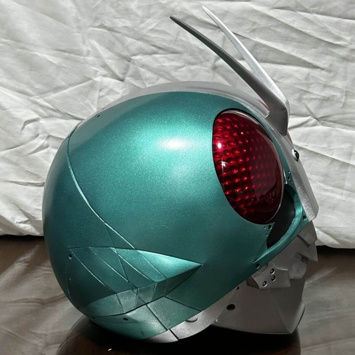 Kamen Rider Helmet Cosplay Wearable LED Resin Mask Head gear Takeshi H ...