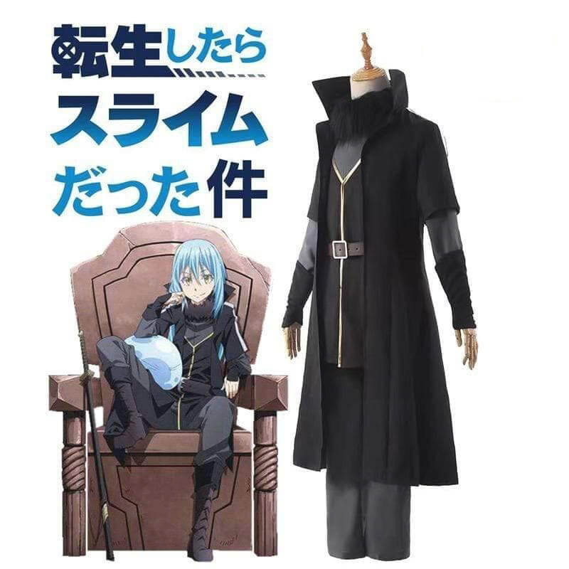 Demon Rimuru Tempest Costume Cosplay Outfit That Time I Got Reincarnated as a Slime Cos Black Set