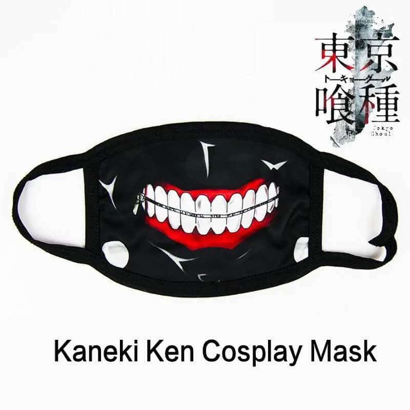 Kaneki Ken Cosplay Zipper Mask Anime Tokyo Ghoul Black Leather Mask Full set Eye mask Facial mask Anime Props Cool Cos Tools Halloween Gift-Tokyo Ghoul - MoonCos