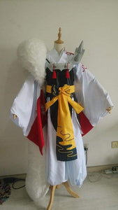 Sesshoumaru Cosplay Costume Anime Inuyasha Suit Customization Set Big Tail Full Set-Inuyasha - MoonCos