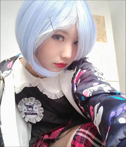 Cute Rem/Ram Wig Headwear Free hair net Anime Re: Zero-Re:zero - MoonCos
