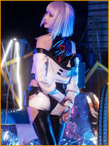 Lucy Cosplay Costume Cyberpunk: Edgerunners Cos Full set Lucyna Kushinada Night City-Cyberpunk, Hot Sale, New Arrivals - MoonCos