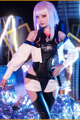 Lucy Cosplay Costume Cyberpunk: Edgerunners Cos Full set Lucyna Kushinada Night City-Cyberpunk, Hot Sale, New Arrivals - MoonCos