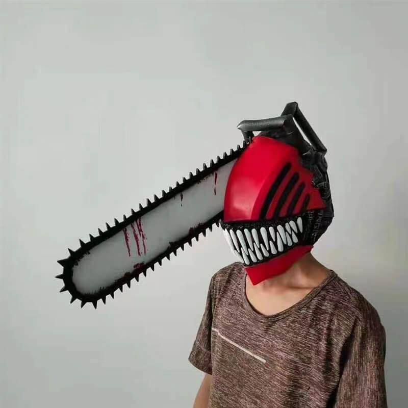 Chainsaw Man Cosplay Latex mask Headgear Rubber Full head Helmets