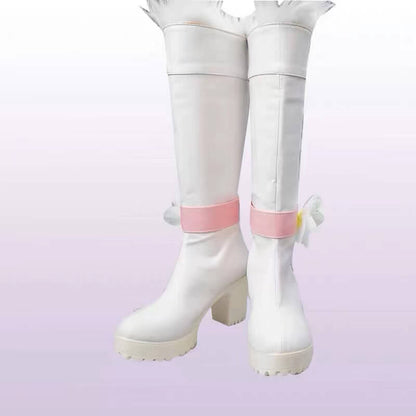 Kumoko Cosplay Long Boots Fur Shoes Shiro Cos Anime So I'm a Spider So What Cosplay Customized Handmade Kawaii Kumoko Spider High quality-Kumoko, Shoes, So I'm A Spider So What - MoonCos