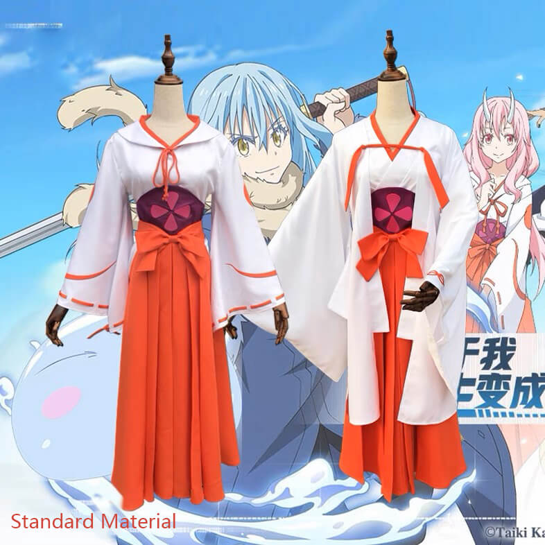 Shuna Cosplay Costume Shuna Outfit Kimono Anime That Time I Got Reincarnated as a Slime Cosplay Wig Shoes