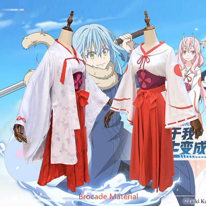 Shuna Cosplay Costume Shuna Outfit Kimono Anime That Time I Got Reincarnated as a Slime Cosplay Wig Shoes