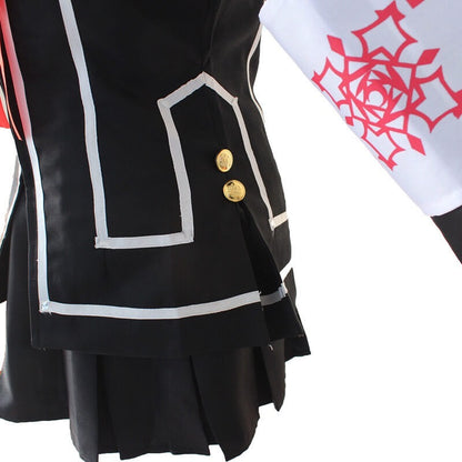 Yuki Kuran Cosplay Costume Vampire Knight Yuki Cross Uniform White and Black Outfits Full Set