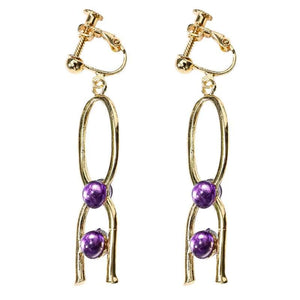 King of Heroes Gilgamesh Golden Earrings Ear Clips Drop Cosplay FGO Absolute Demonic Front: Babylonia Earrings Golden Ki-FGO, Props - MoonCos