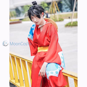 Monkey D Luffy Costume - One Piece Wano Country Cosplay