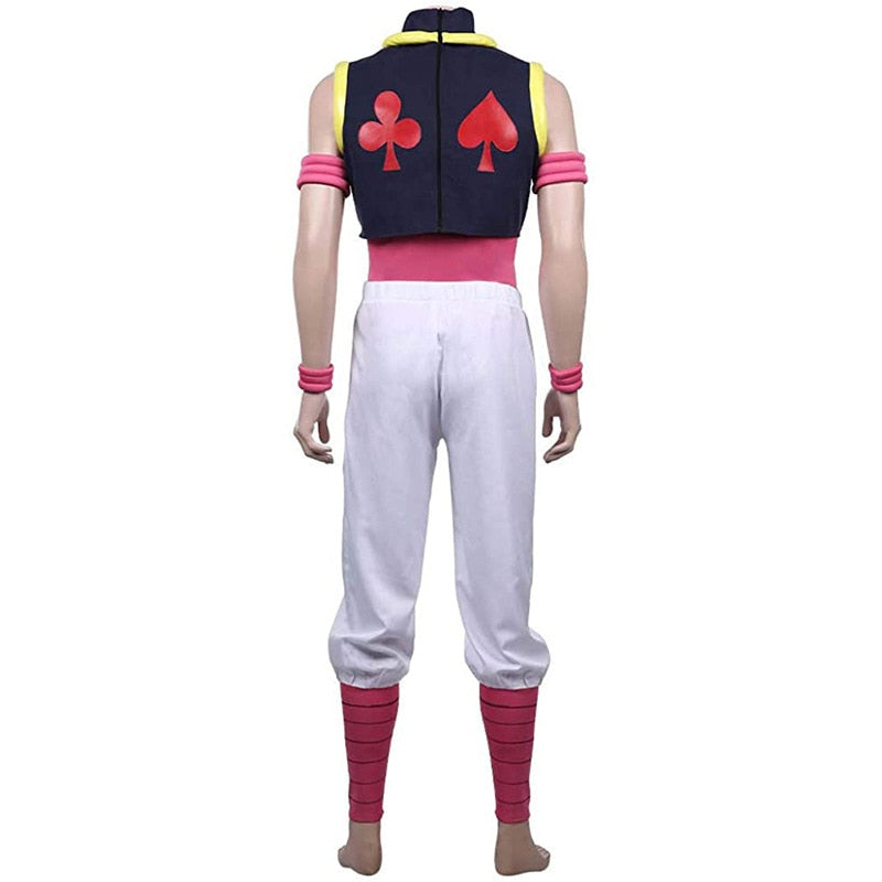 Hisoka Cosplay Costume Anime HUNTER×HUNTER Uniform Vest Pants Outfits Killua Zoldyck HIsoka Cos-Hunter x Hunter - MoonCos