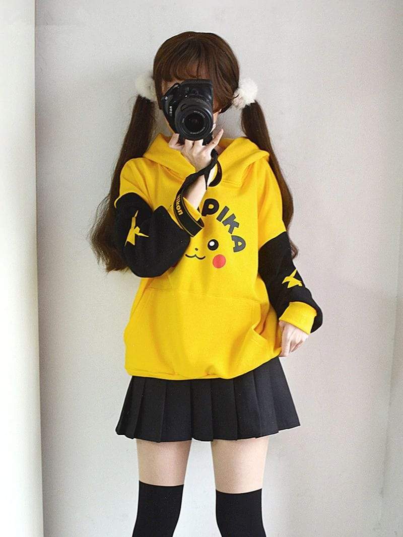 Pokemon Pikachu & Mimikyu Hoodie, BLACK | Sweatshirts, Unique sweaters,  Sweater sweatshirt