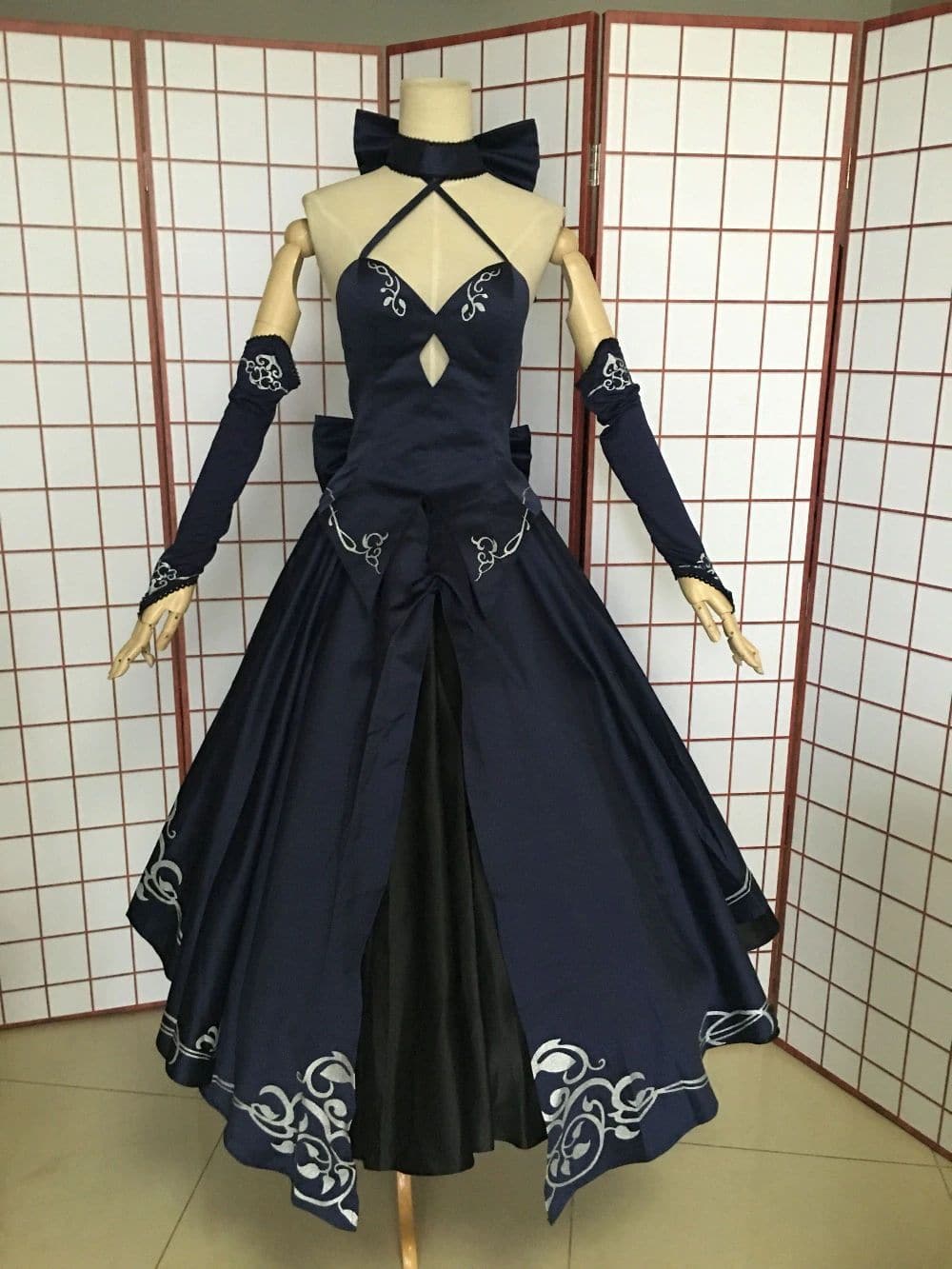 Black Saber Cosplay Costume Fate Stay Night Anime FGO Bride Gothic Lolita Dress Saber Alter Artoria Pendragon-Fate Stay Night, FGO, Saber - MoonCos